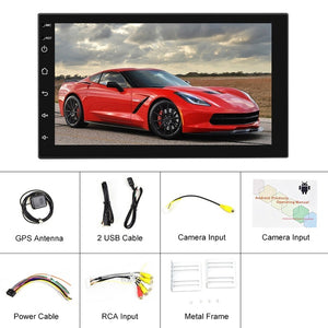 New 2 Din Android 10.1 2GB/16GB Car Stereo GPS Navigation FM Radio Player Double Din WIFI