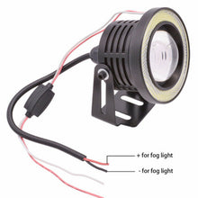 Load image into Gallery viewer, New 2x 3&quot; 30W RGB COB LED Fog Light Projector Angel Eye +White Halo Ring DRL Driving Lights