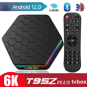 2023 New T95Z PLUS Android 12.0 TV Box 2.4G & 5G 4+64GB WiFi6 BT 5.0 Android TV Box
