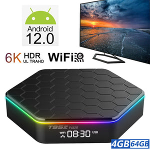 2023 New T95Z PLUS Android 12.0 TV Box 2.4G & 5G 4+64GB WiFi6 BT 5.0 Android TV Box