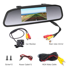Load image into Gallery viewer, New Reverse Camera 4.3 Kit Waterproof Day/Night Car Reversing Mirror HD Rear View