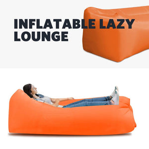 Inflatable Air Bag Sofa Lounge Sleeping bag Camping Bed Outdoor Beach Hangout
