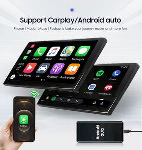 New 4+64GB 9'' 4G Universal Car Head Unit Android 12 DSP CarPlay Android Auto GPS Touchscreen
