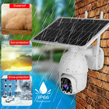 Load image into Gallery viewer, New 1080P PTZ Outdoor 4G Solar Security Camera PIR Night Vision Waterproof Two Way Audio