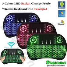 Load image into Gallery viewer, Mini Backlight  Wireless Media Keyboard LED Light Mouse Remote Control Touchpad Handheld