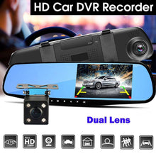 Load image into Gallery viewer, 3 in 1 Camera 4.3&quot; Mirror Dash Cam 1080P Front and Rear Dual Lens Car Camera with Parking Assistance