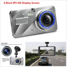 Load image into Gallery viewer, 4 Inch HD 1080P Car DVR Camera Vehicle Video Recorder G-Sensor Dash Cam + Reverse Camera
