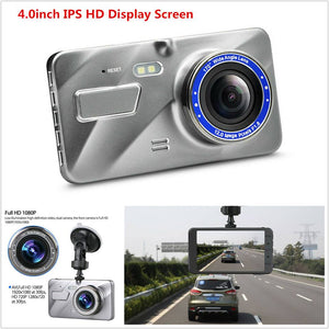 4 Inch HD 1080P Car DVR Camera Vehicle Video Recorder G-Sensor Dash Cam + Reverse Camera