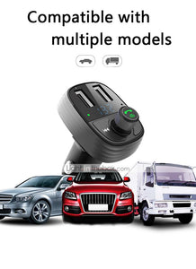 Wireless Bluetooth 4.2 Car MP3 Player FM Transmitter Handsfree LCD Dual USB Charger