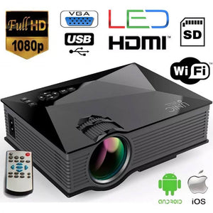 NEW WiFi Projector HDMI VGA Ezcast Airplay Connect to Smartphone Apple Android