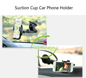 Brand New 360°Car Holder Mount Bracket For Apple Phone Samsung GPS Cell Phone