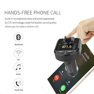 New Car MP3 Player Charger FM Transmitter Bluetooth Hands-free Kit Play Music in Car Stereos