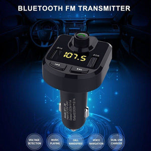 Car MP3 Player FM Transmitter with Dual USB Ports 3.1A Quick Charge Supports 32GB MINI SD card