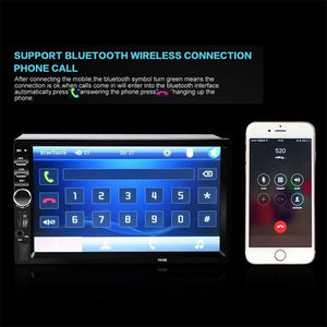 Car 7" Bluetooth MP5 Player Touch Screen Airplay Android Screen Mirror Stereo Radio