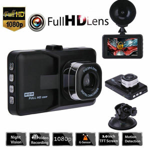 1080p HD 3.0" LCD Car DVR Dash Camera Video Recorder Night Vision G-sensor 170°