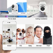 Load image into Gallery viewer, 🎥🏠🏪HD 1080P Wifi IP Home Security Camera Two Way Audio 2.4GHz Wi-Fi  Night Vision Cam