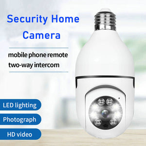 New 5G Panoramic 360° WiFi IP Camera E27 Light Bulb 1080P HD Wireless Security Cam