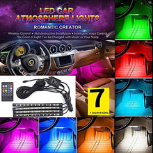 Load image into Gallery viewer, 📲🚗💡4x LED Strip Light Lamp Car Interior Decorative Strip Lights 12LED Bulb Each 12V+ Remote Control