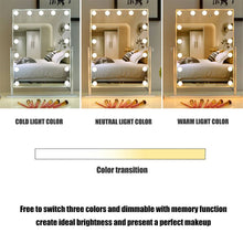 Load image into Gallery viewer, 👱‍♀️💄New Tabletop Beauty Mirror Mirror w/ 12LED Light Dimmable Bulbs