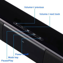 Load image into Gallery viewer, 🎶🎵New 20W Wireless bluetooth Soundbar Stereo Hi-Fi Speaker Subwoofer Support FM TF AUX USB