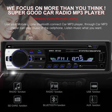 Load image into Gallery viewer, 1 DIN Auto radio 12V Bluetooth Car Stereo FM Radio MP3 Audio Player 5V Charger USB AUX Auto Electron