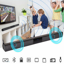 Load image into Gallery viewer, 🎶🎵New 20W Wireless bluetooth Soundbar Stereo Hi-Fi Speaker Subwoofer Support FM TF AUX USB