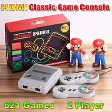 Load image into Gallery viewer, New 621 in 1 Aftermarket Classic Game Console HDMI Output with 2 Controller Wire Controllers