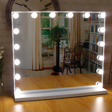 Load image into Gallery viewer, New Hollywood Style Vanity Makeup Mirror Adjustable Brightness 16 LED Bulbs Touch Control Framed