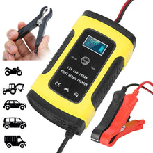 Load image into Gallery viewer, New 12V 6A Model 6 Stage Trickle LCD Battery Charger Bike Car Motorcycle AU Plug