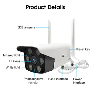 New 6 LED 1080P WiFi PTZ IP Camera Outdoor IP66 Waterproof Security Monitor Backyard CCTV
