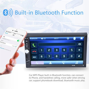 Bluetooth 7" 2DIN Car Dash Headunit (Android Supported) USB Stereo Radio Music Player MP5 Player