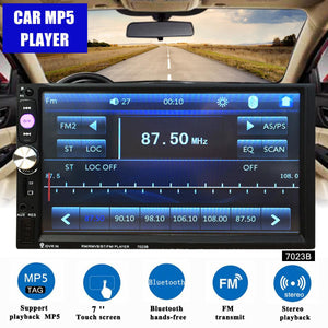 New 7023B 7 Inch 2 DIN Car MP5 Player Stereo Radio FM USB AUX HD bluetooth Touch Screen