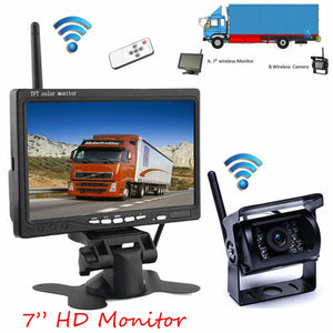 7" Big Screen+Reversing Cam: With 7" big screen to show you the image from the camera, which provide better visual effects than 4.3"/3.5" monitor.