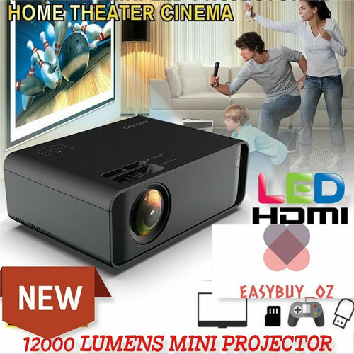 New 12000 Lumen Projector With USB, AV, HDMI, VGA,SD Built in Speaker
