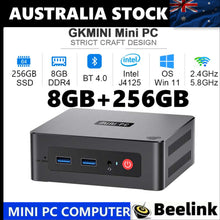 Load image into Gallery viewer, New Beelink GK Mini Windows 11 MINI PC Intel Celeron J4125 8GB 256GB 5.8G WiFi 1000M LAN 4K