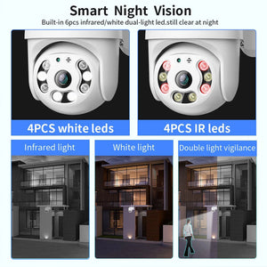 New 8LEDS 2 Way Security Camera System Wifi CCTV 1080P Home Waterproof Outdoor Night Vision AU