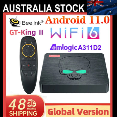 New Beelink GT King II WiFi 6 Android 11 TV BOX 8GB 64GB TVbox Amlogic A311D2 Octa Core