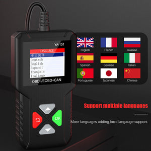 New YA101 Code Reader Car OBD2 Scanner Check Engine Fault Auto Diagnostic Scan Tool