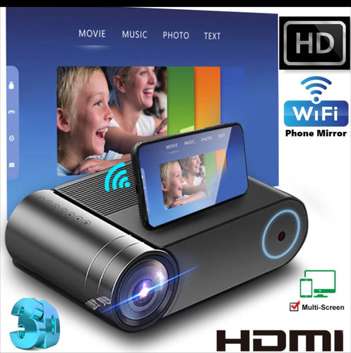 New Native1280x720P {WiFi Phone Mirroring Multi-Screen} Video Native Resolution YG 551 Projector
