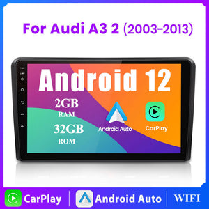 New 9" Android Car Radio Head Unit For Audi A3 S3 RS3 GPS Navi Bluetooth WIFI 2+32G Carplay
