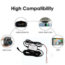 Load image into Gallery viewer, New 12v-30V to 5v Hard Wire ACC Constant Power Adapter Cord Cable Mini USB For Car GPS DVR Dash Cam