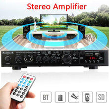 Load image into Gallery viewer, New Bluetooth Stereo AV Surround Amplifier AMP RC karaoke Cinema 2000W 220V