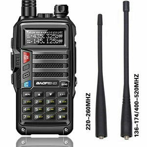 New BF-UV-S9 Plus VHF UHF Walkie Talkie Tri-band Handheld Two Way Radio Earpiece