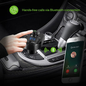 New Bluetooth hands-free car car audio MP3 player 3.1A fast charging dual USB car charger