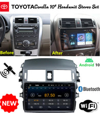 Load image into Gallery viewer, New 10 inch Android 10 For Toyota Corolla 2009-2013 Headunit Stereo Bluetooth + GPS+Phone Mirror