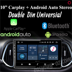 New 10" Android 10 OS 2G 32G Androidauto Carplay FM AM Stereo Head unit+Bluetooth +GPS+WiFi