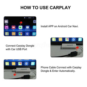 New Wireless bluetooth Smart Link USB Dongle For CarPlay Apple/ Android Auto Play By USB Cable