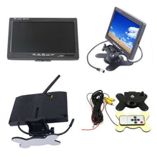 Load image into Gallery viewer, New 7 Inch Rear View Monitor+4 x Wireless 120° Night Vision Cameras W/Remote For Truck Van