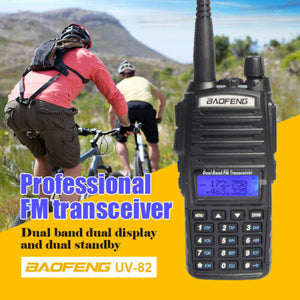 New BAOFENG UV-82 Dual Band 3-5 KM Handheld Transceiver Radio Walkie Talkie