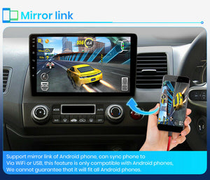 New Android 11 Carplay+ Androidauto Car Head Unit GPS Honda CIVIC 2006-2011 Bluetooth WIFI 2G/16G